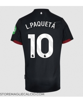 West Ham United Lucas Paqueta #10 Maglia Gara Trasferta Repliche 2024-25 Maniche Corte